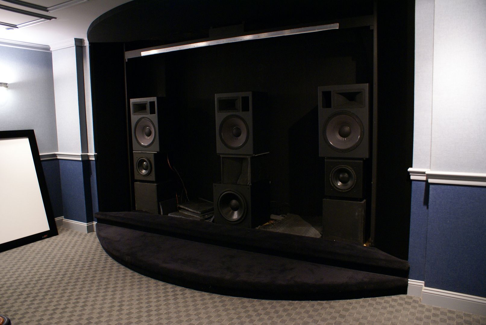 Home Theater Speakers Behind Screen Install/placementplacing speakers